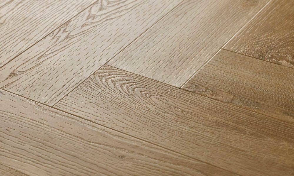 Washed Oak Herringbone