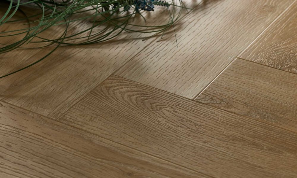 Washed Oak Herringbone